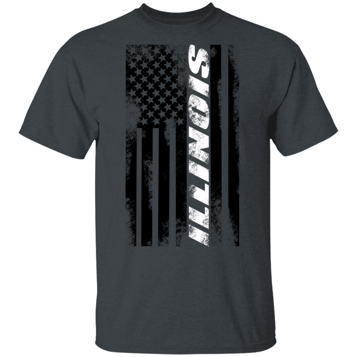 Illinois American Flag T-Shirt