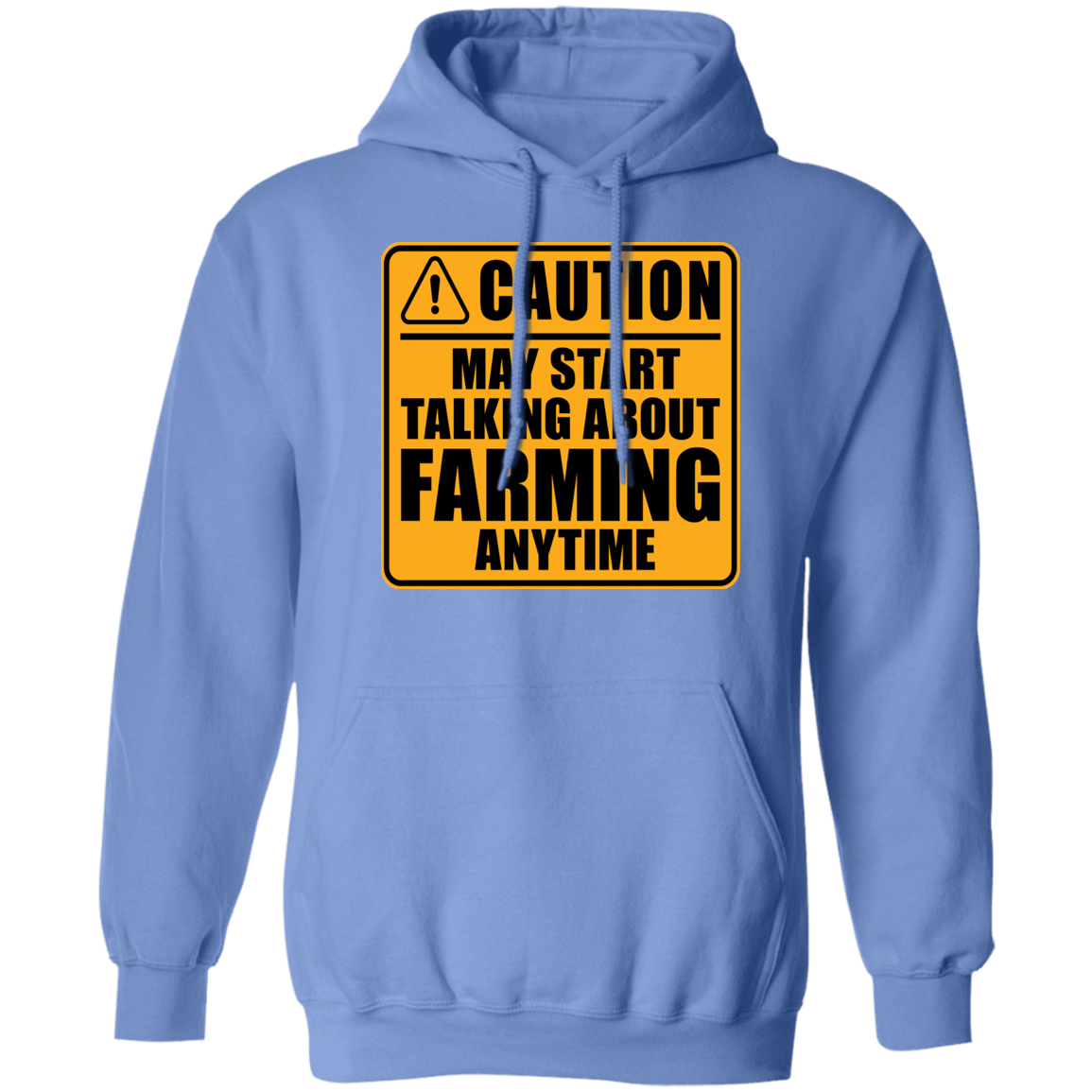 Caution May Start Talking About Farming Anytime Funny Hoodie