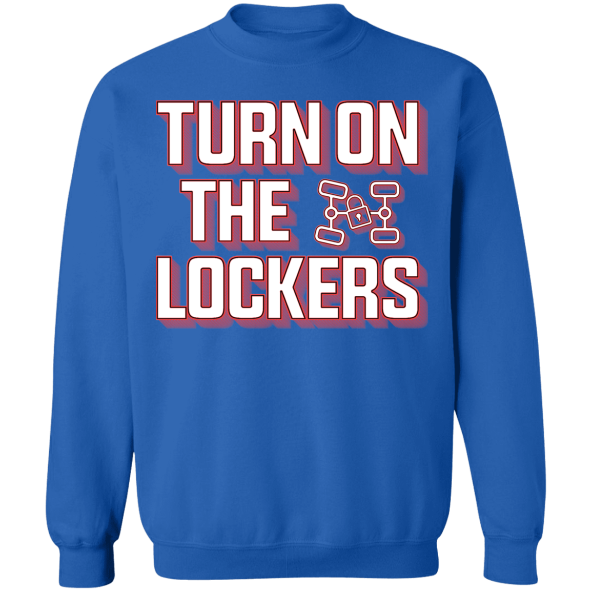 Turn On The Lockers 4x4 Off-Road Overland Crewneck Sweatshirt