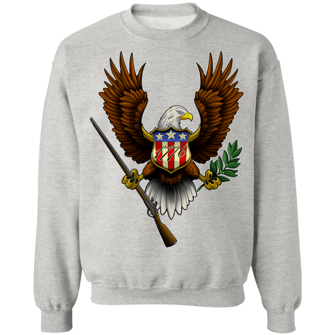 1776 American Bald Eagle Crewneck Sweatshirt