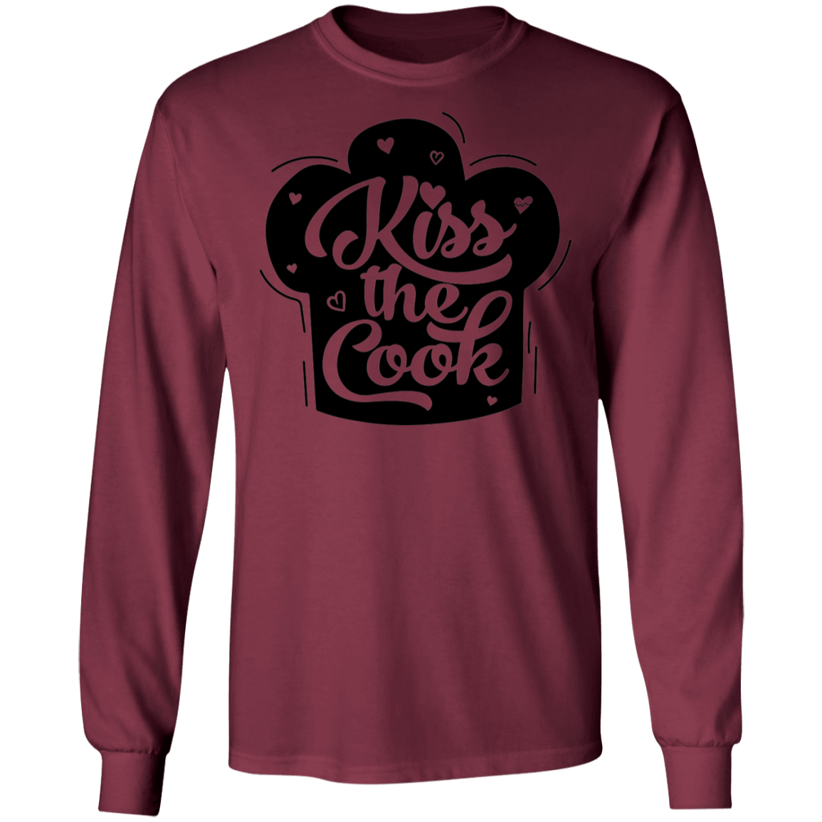 Kiss The Cook Chef Long Sleeve T-Shirt