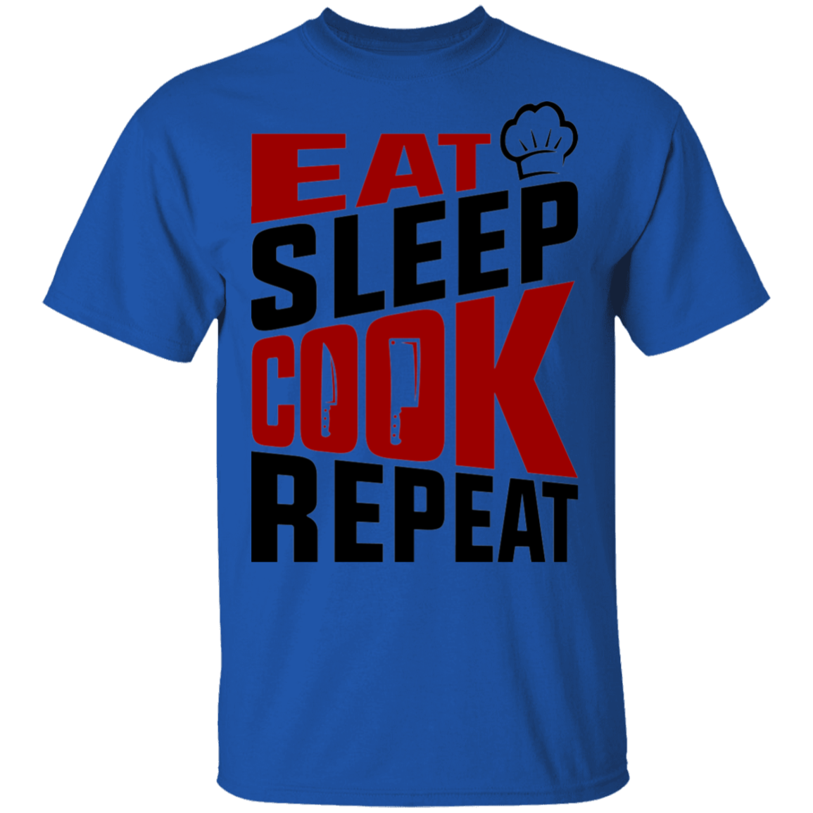Eat Sleep Cook Repeat Chef T-Shirt