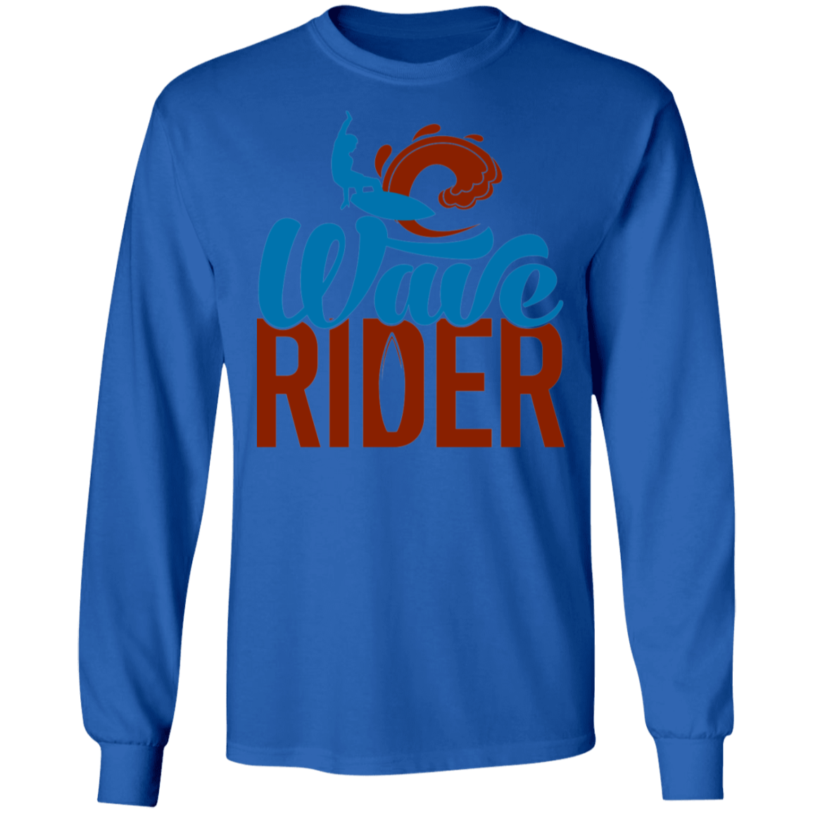 Wave Rider Surfing Long Sleeve T-Shirt