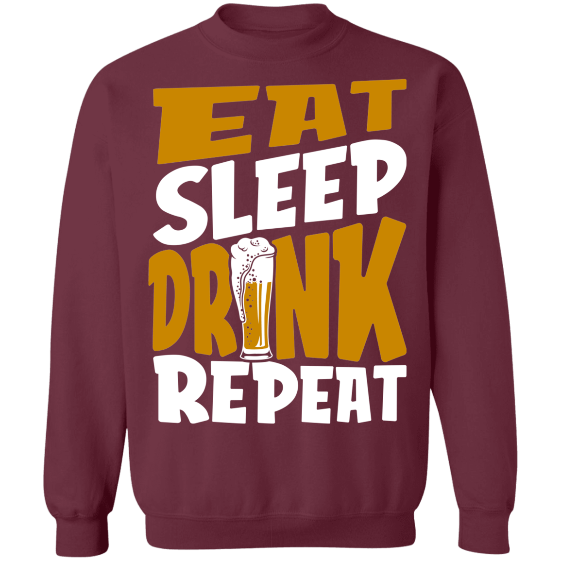 Water & Malt & Hops & Yeast Beer Crewneck Sweatshirt