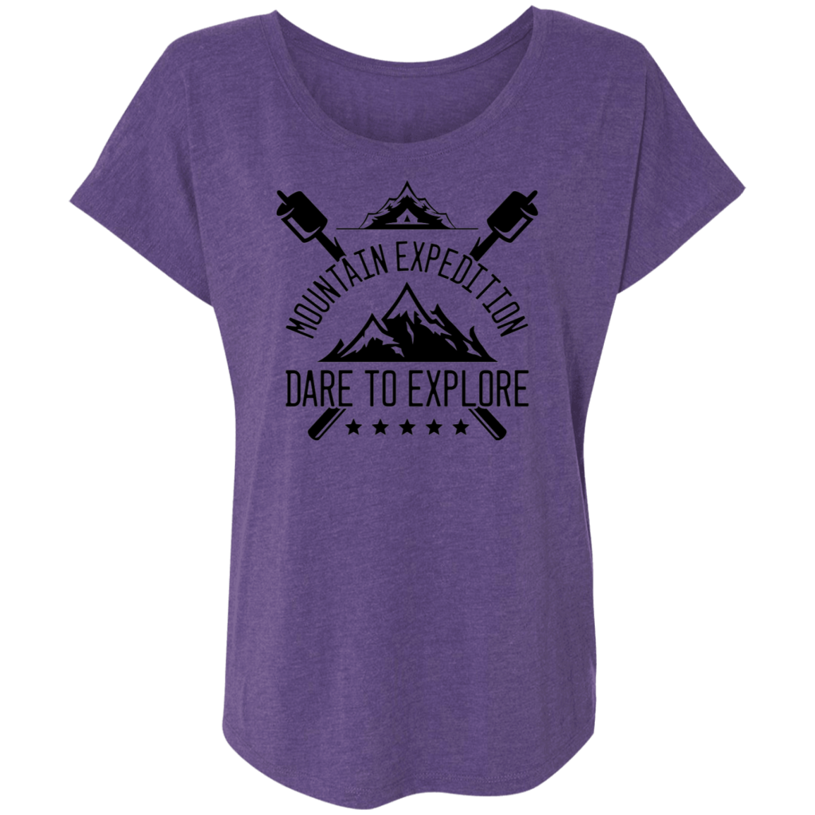 Mountain Expedition Dare To Explore Camping Women's Dolman Sleeve