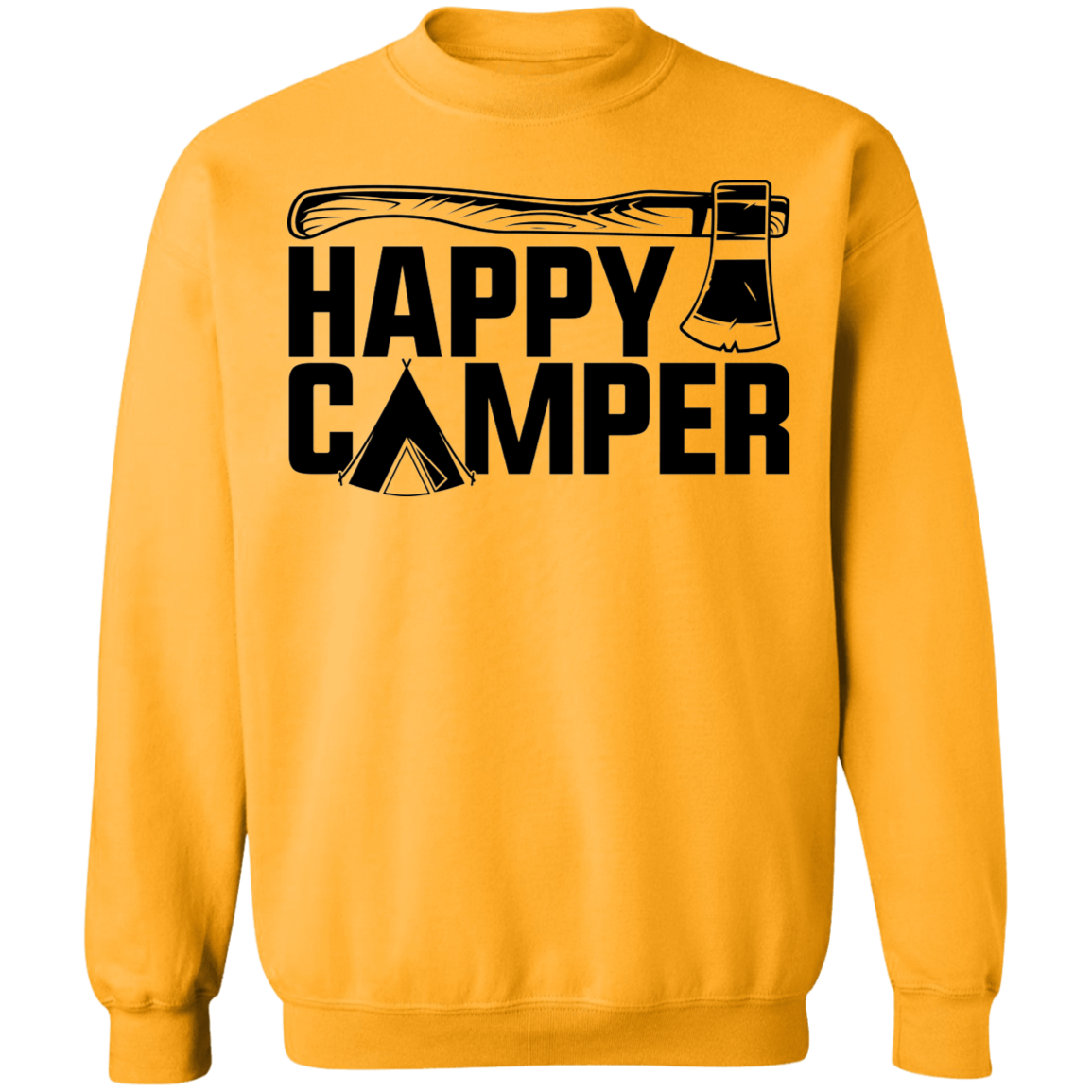Happy Camper Outdoor Camping Crewneck Sweatshirt