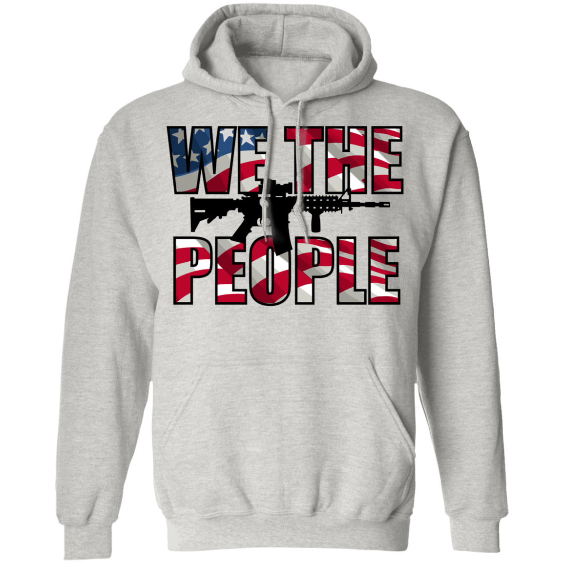 We The People American Flag Pullover Hoodie
