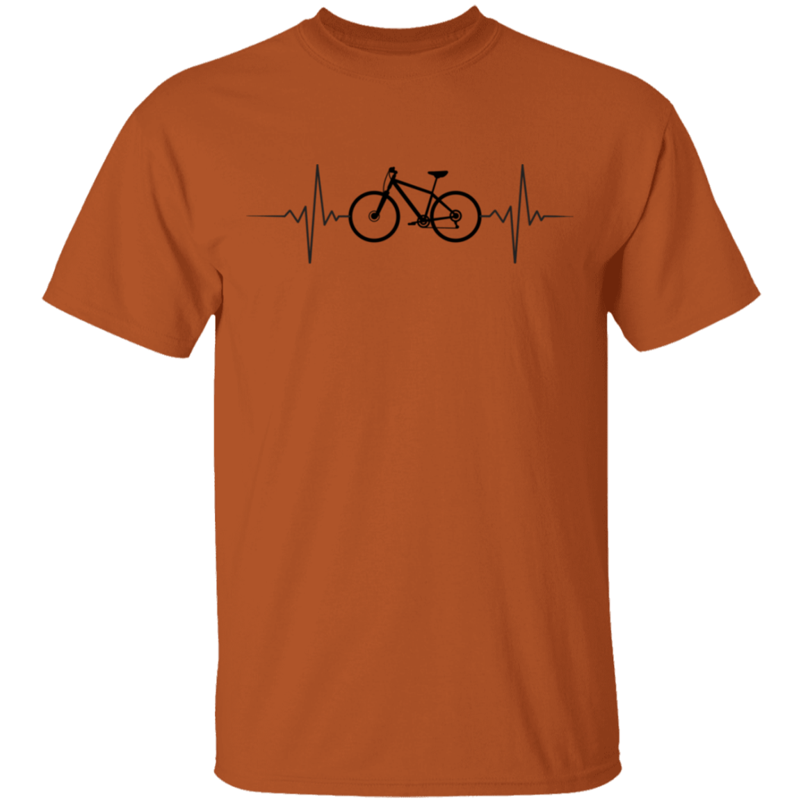 Mountain Biking Biker Heartbeat T-Shirt