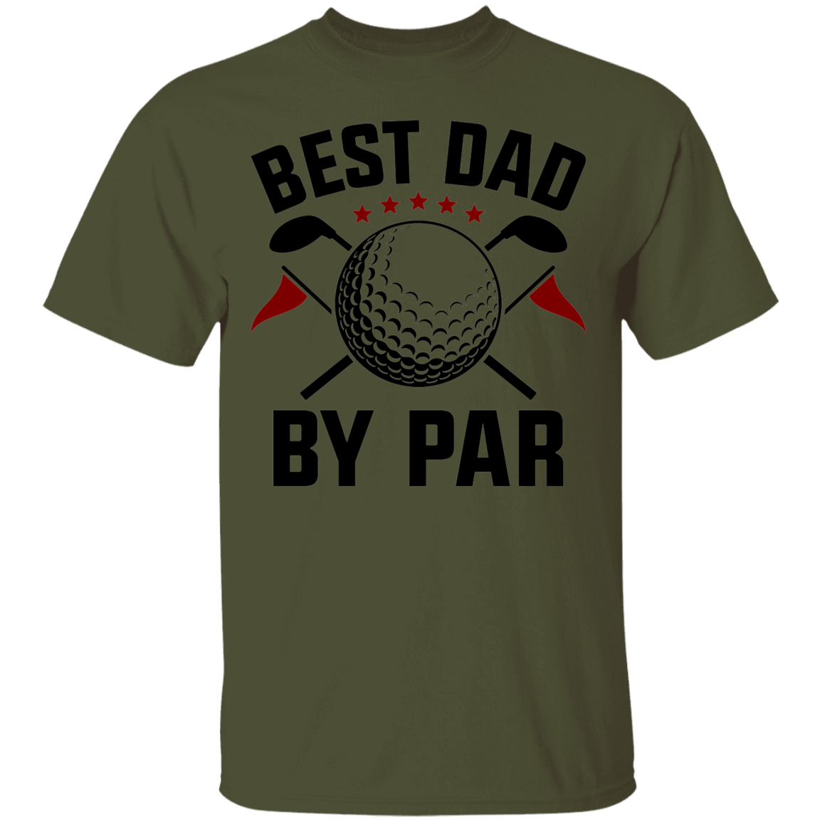 Best Dad By Par Funny Father Golfing T-Shirt