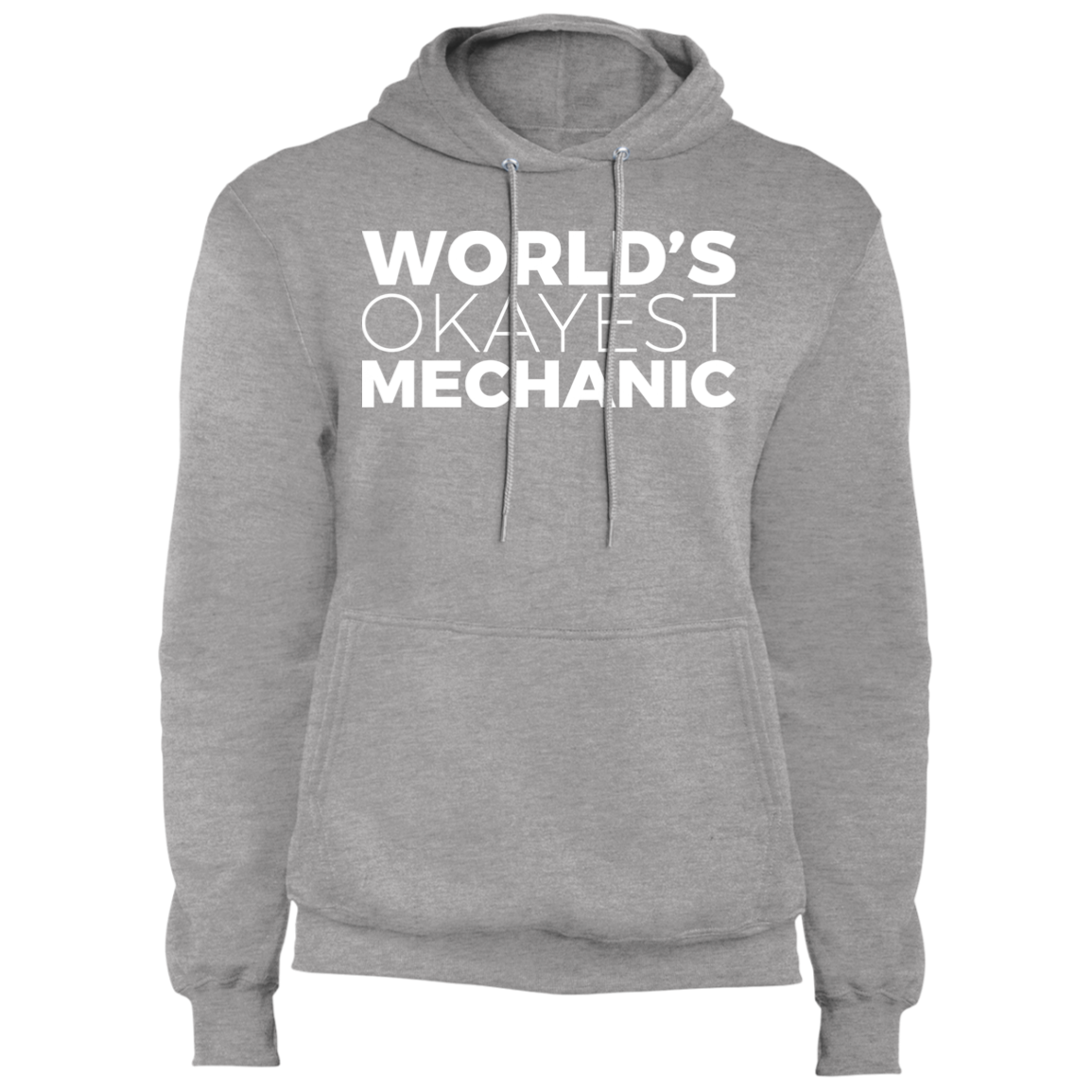 World's Okayest Mechanic Automotive Pullover Hoodie