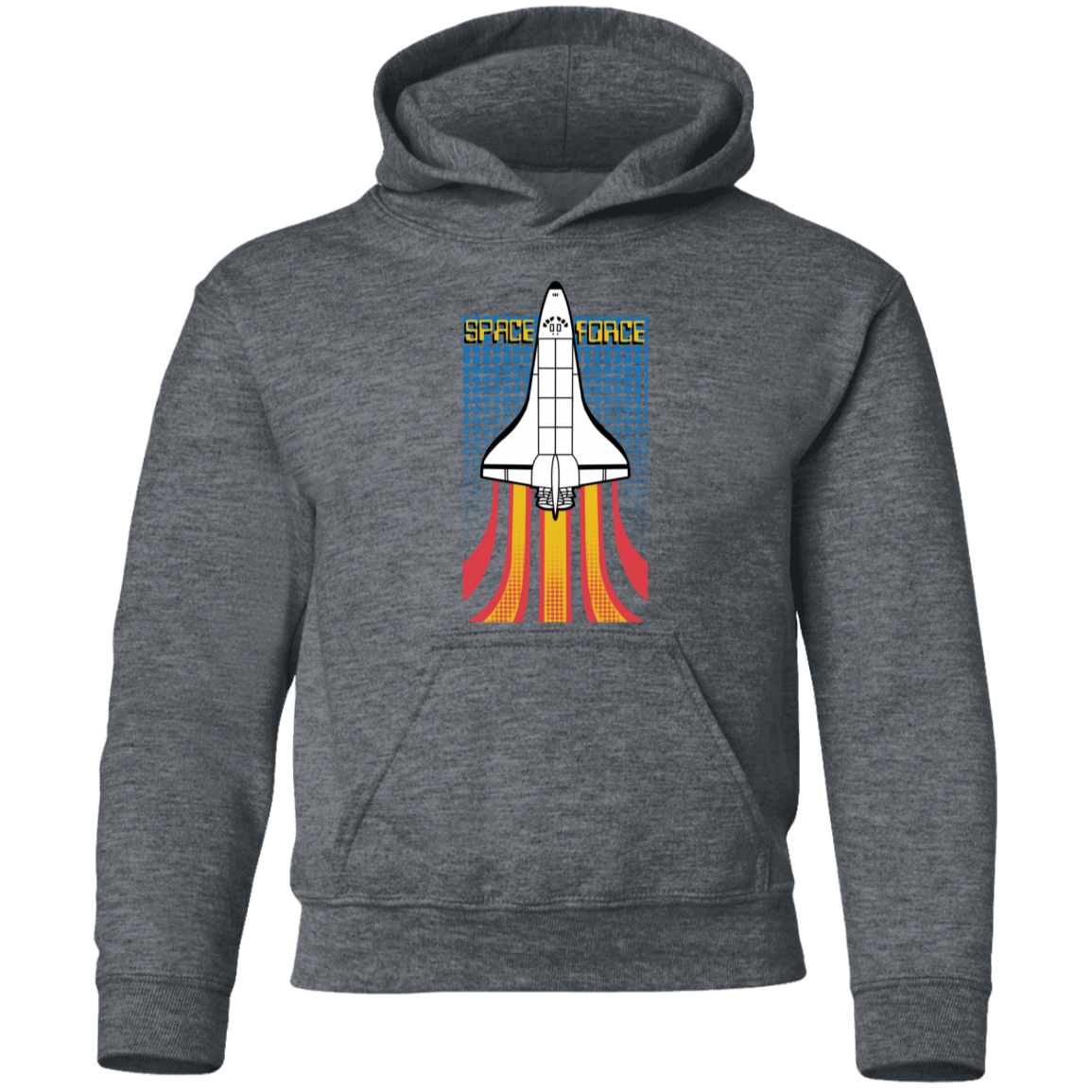 Youth Space Force Retro 80s Pullover Hoodie