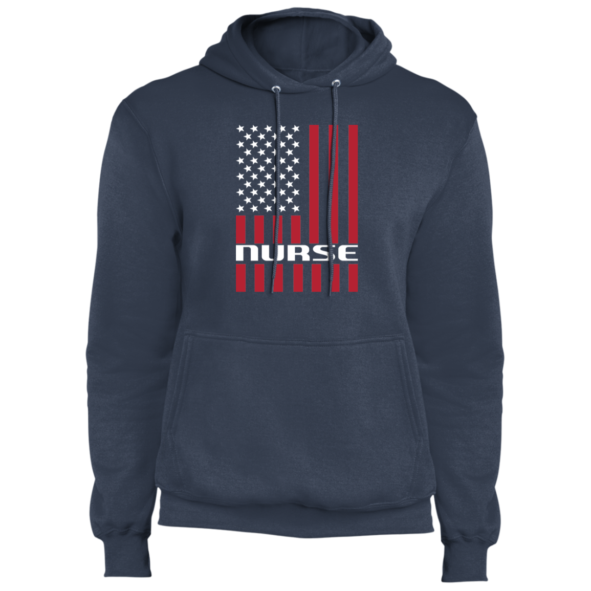 Nurse American Flag USA Premium Pullover Hoodie