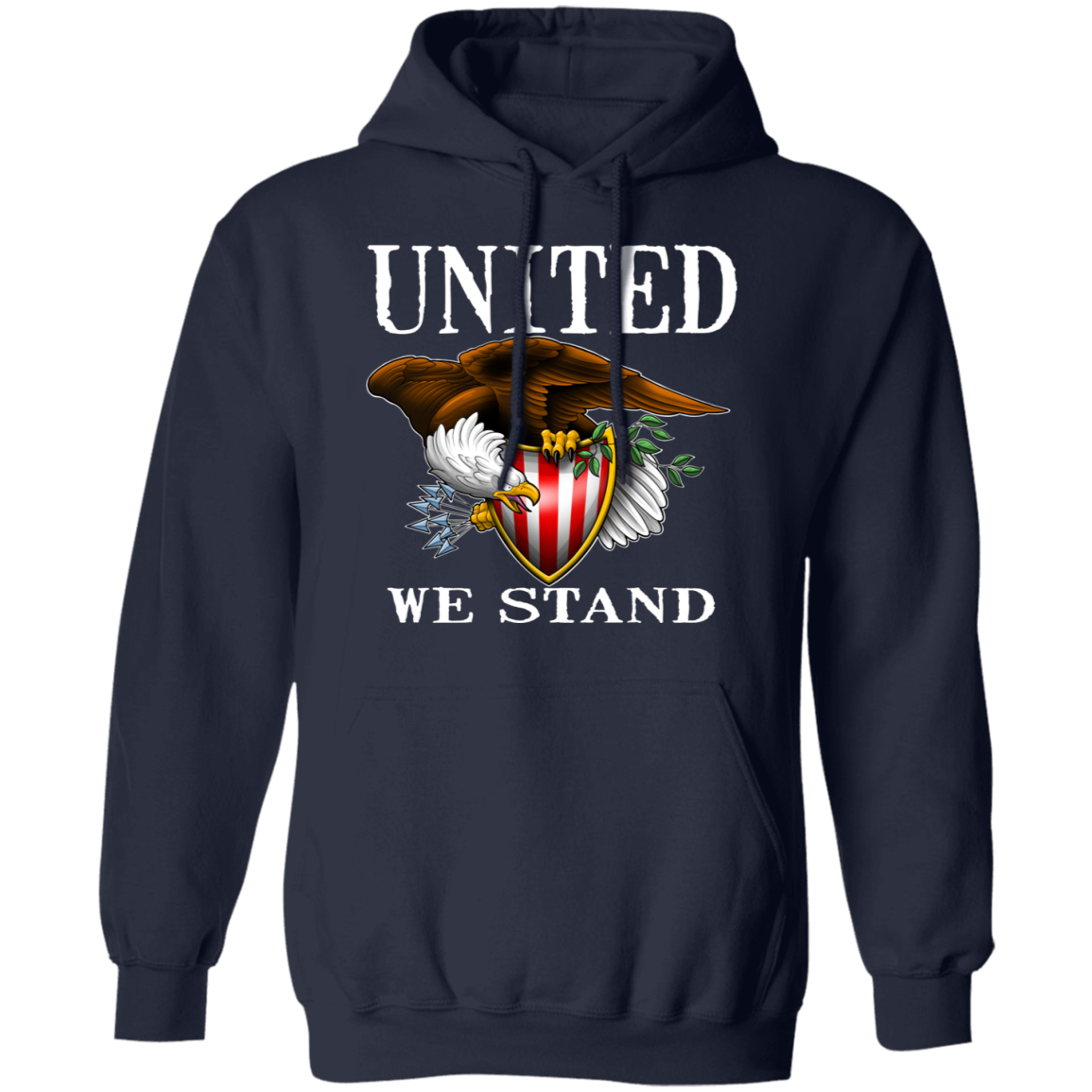 United We Stand Bald Eagle Pullover Hoodie