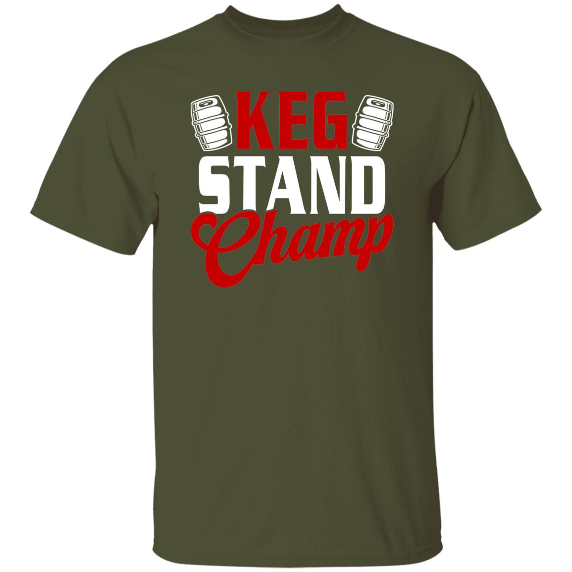 Keg Stand Champ Drinking Beer T-Shirt