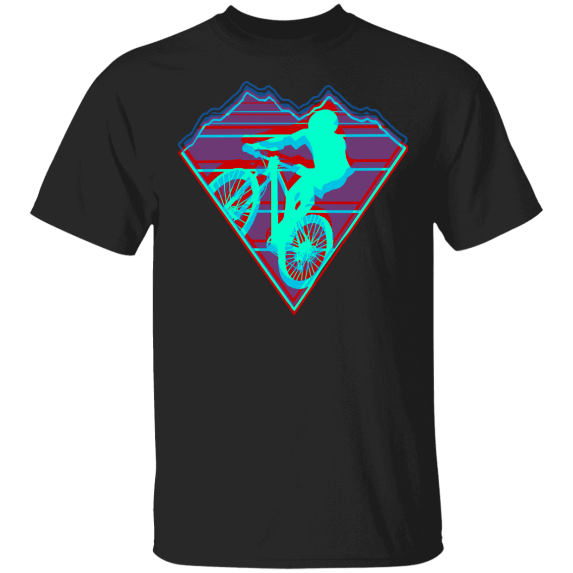 Retro Mountain Biker T-Shirt