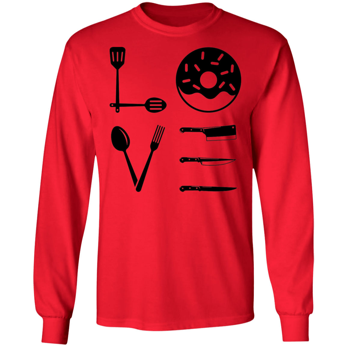 Love Cooking Chef Long Sleeve T-Shirt