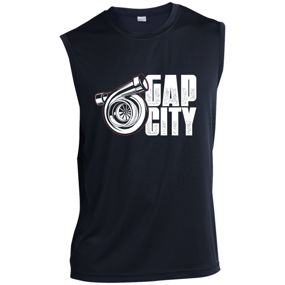 Gap City Turbo Boosted Racing Sleeveless Performance T-Shirt