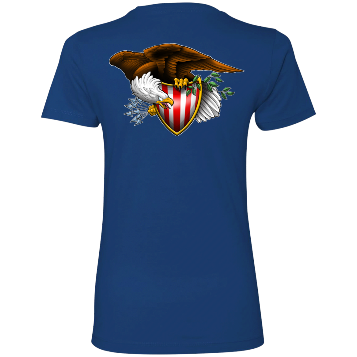 Patriot American Bald Eagle Women's Double Sided Boyfriend T-Shirt