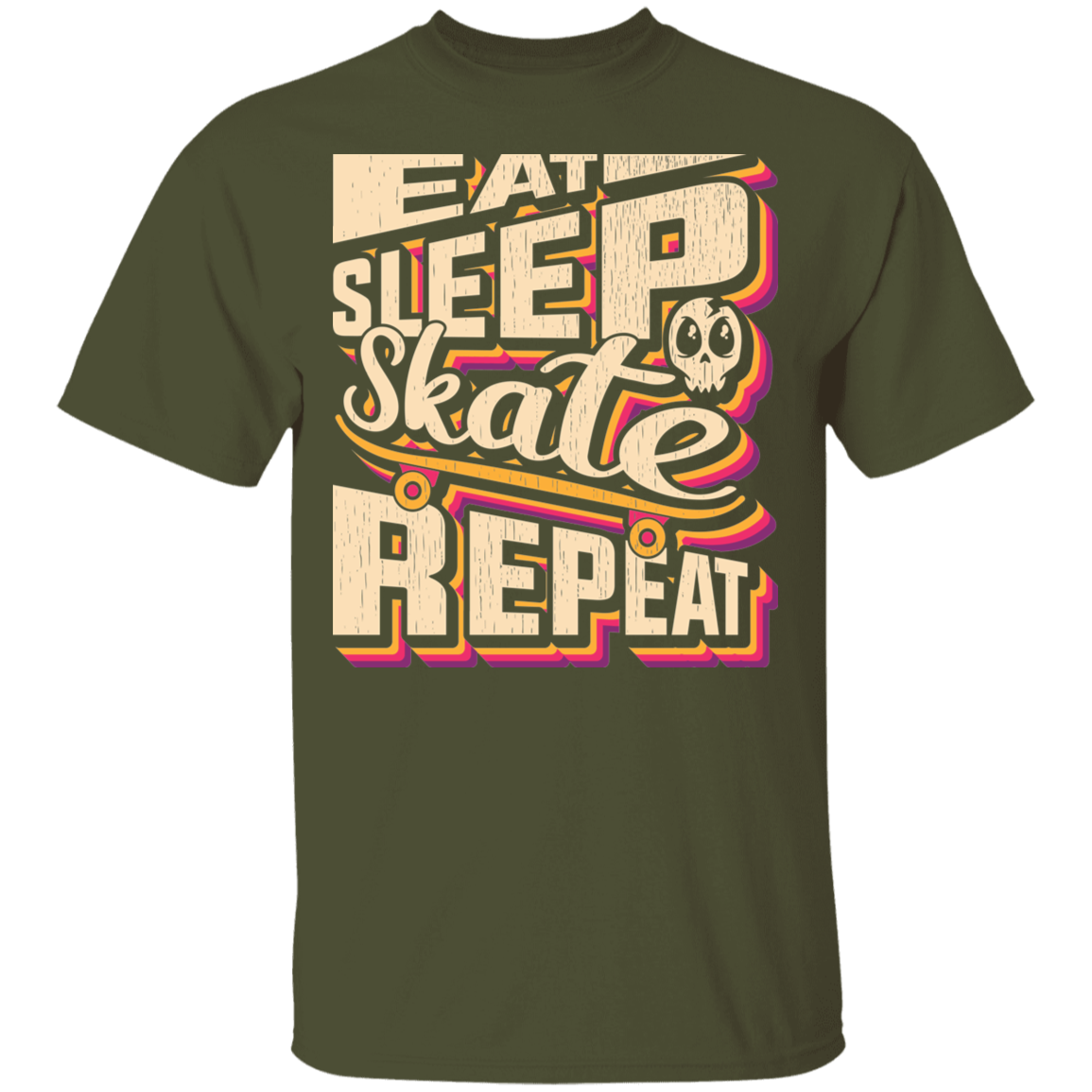 Eat Sleep Skate Repeat Skateboard Skateboarding T-Shirt