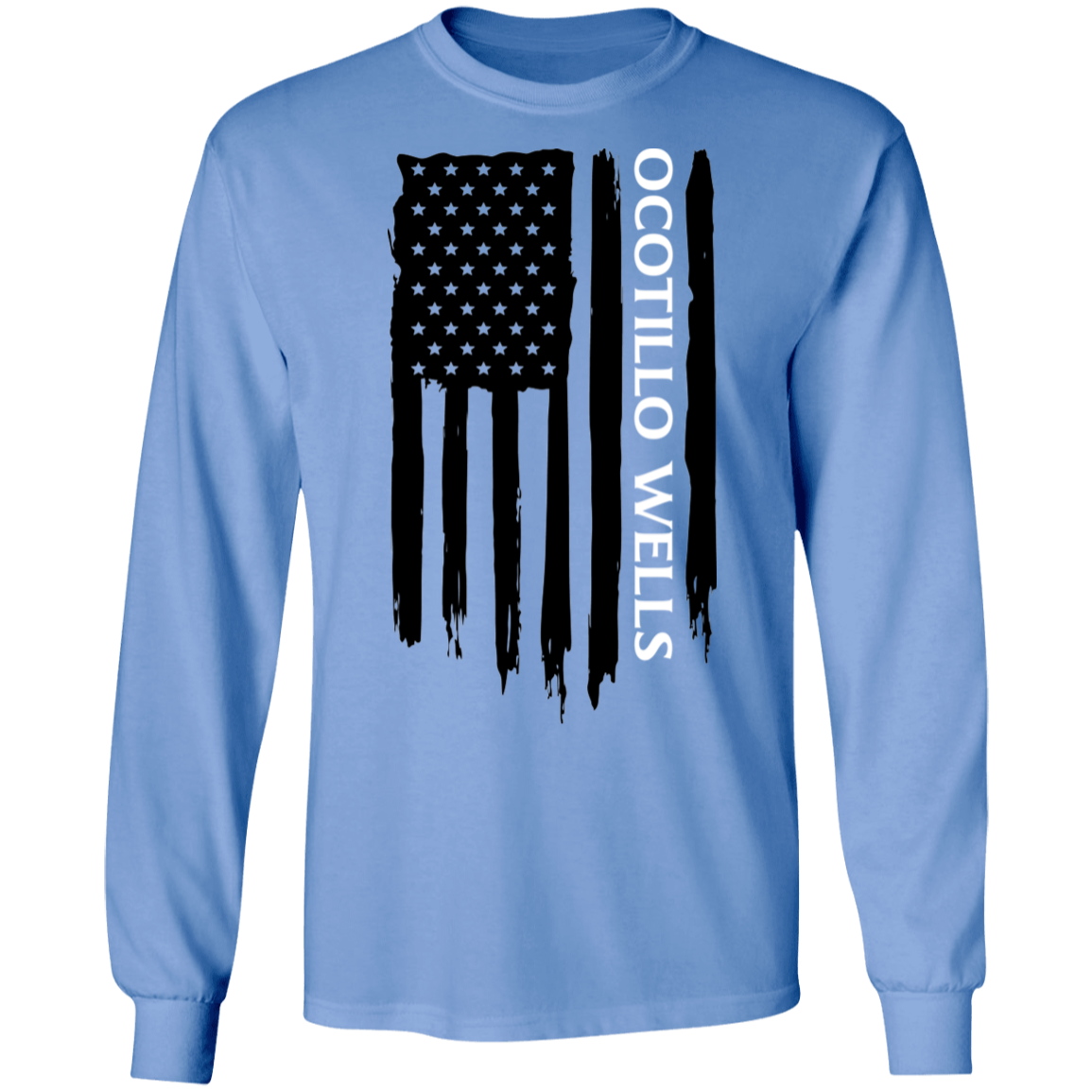 Ocotillo Wells American Flag Long Sleeve T-Shirt