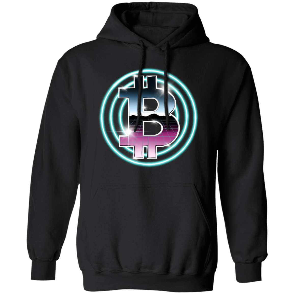 80's Retro Bitcoin Hodl Cryptocurrency BTC Pullover Hoodie