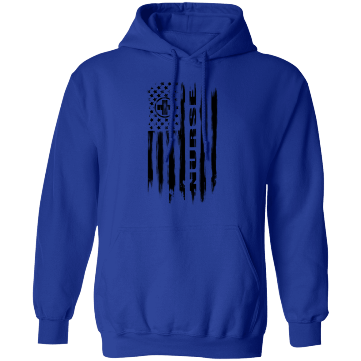 Nurse Hospital RN Nursing Medical American Flag Pullover Hoodie