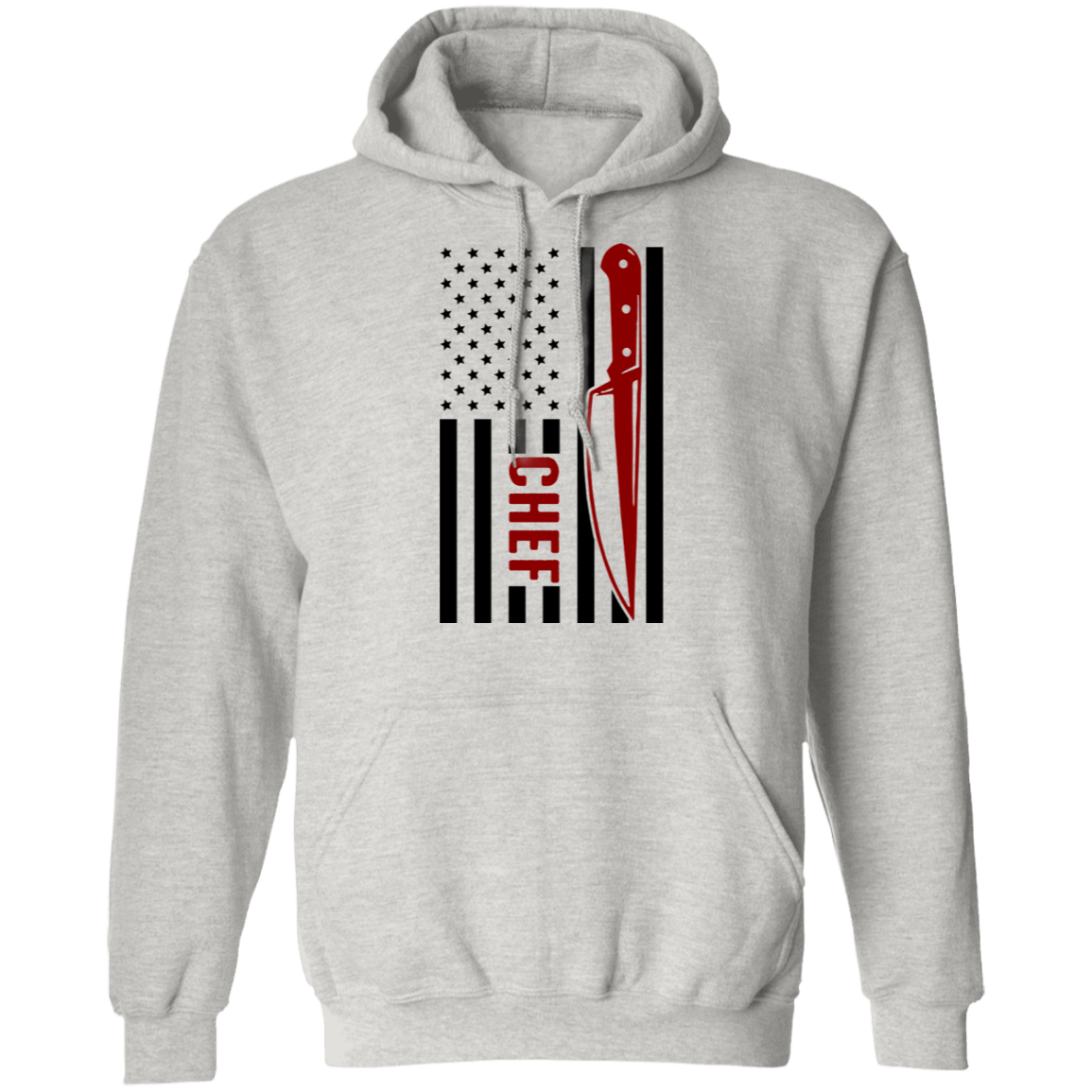 Chef American Flag Cooking Pullover Hoodie