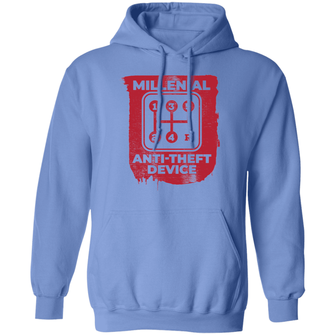 Millennial Anti-Theft Device Manual Stick Shift 5-Speed Pullover Hoodie