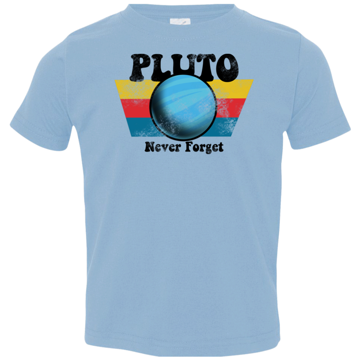 Toddler Space Planet Pluto Vintage 80s Jersey T-Shirt