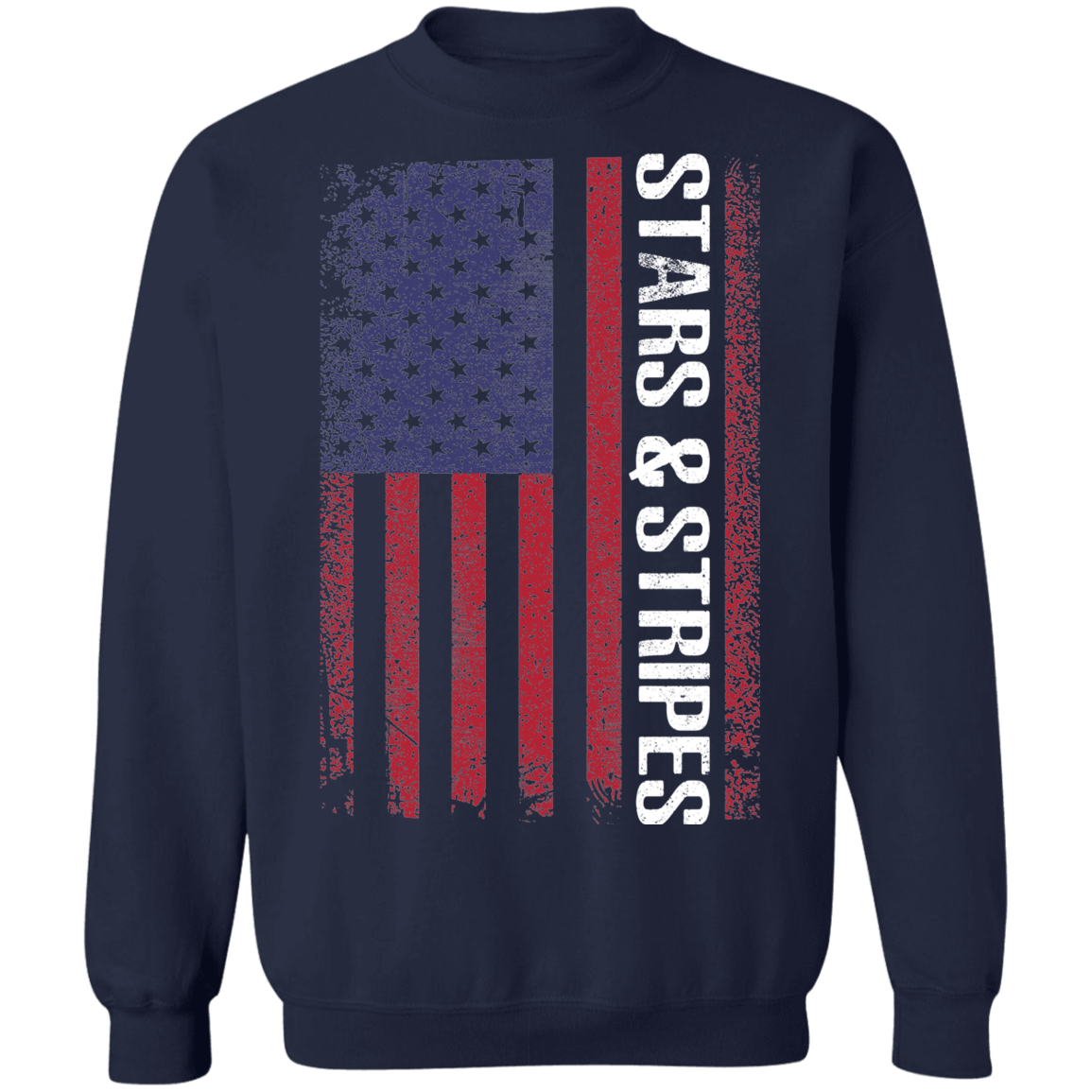 Stars & Stripes American Flag USA Crewneck Sweatshirt