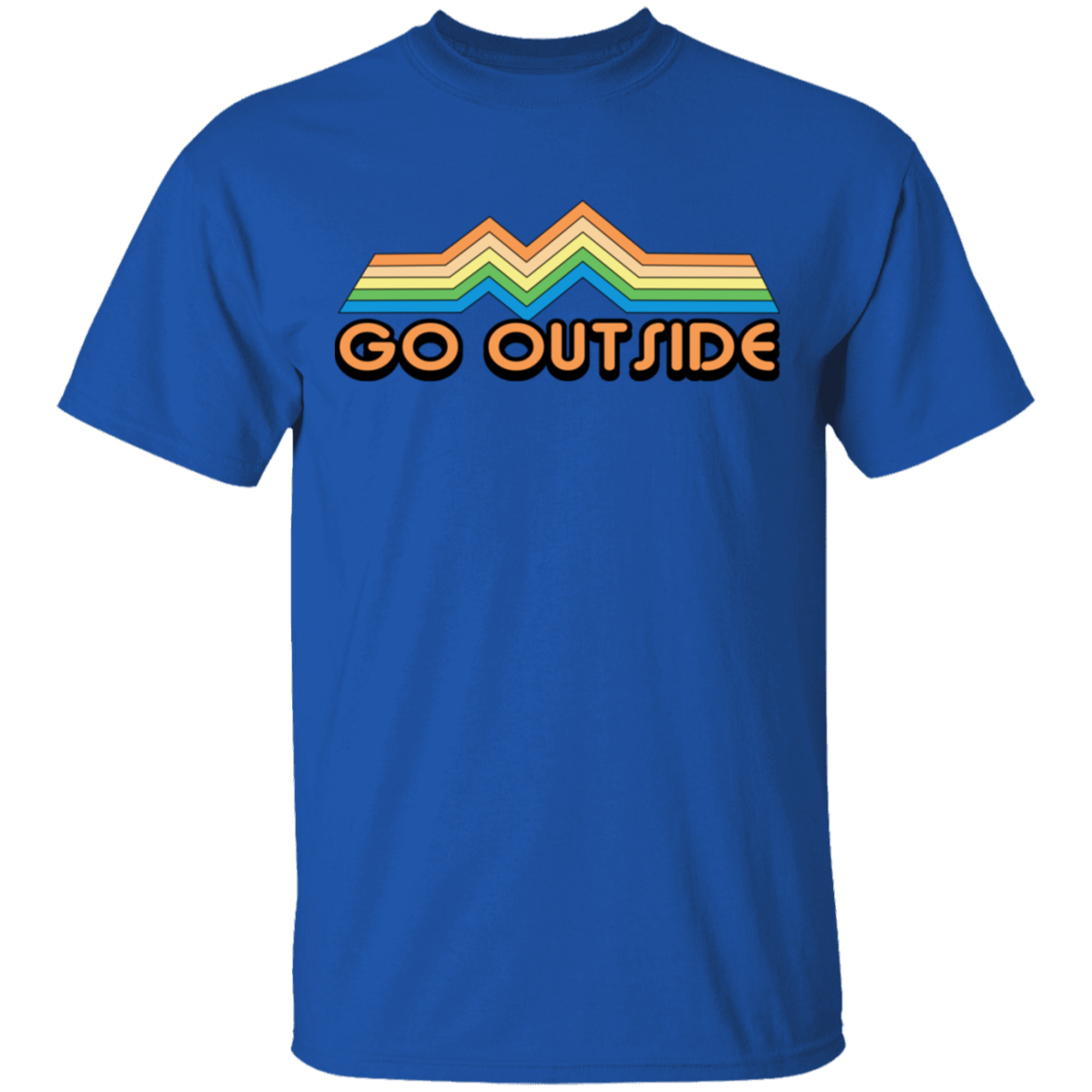 Go Outside Camping Nature Bright T-Shirt