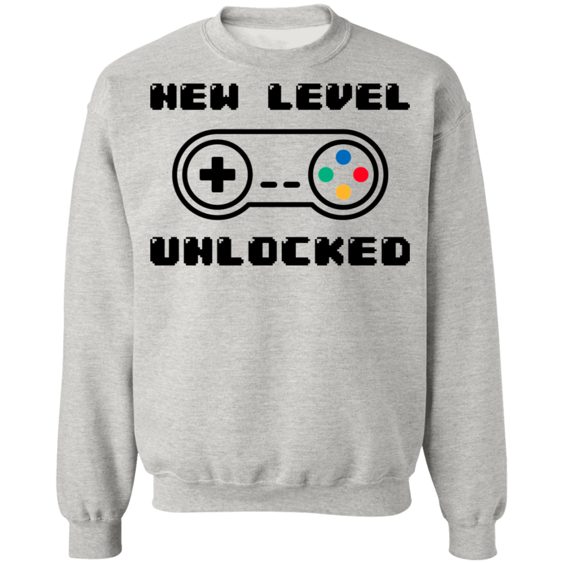 New Level Unlocked Gaming Crewneck Sweatshirt