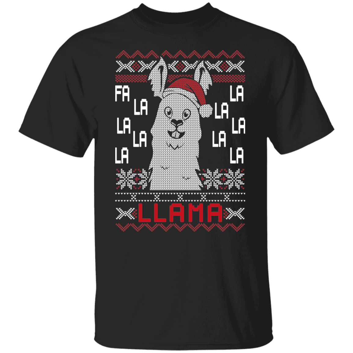 Fa La La LLama Ugly Christmas Party T-Shirt