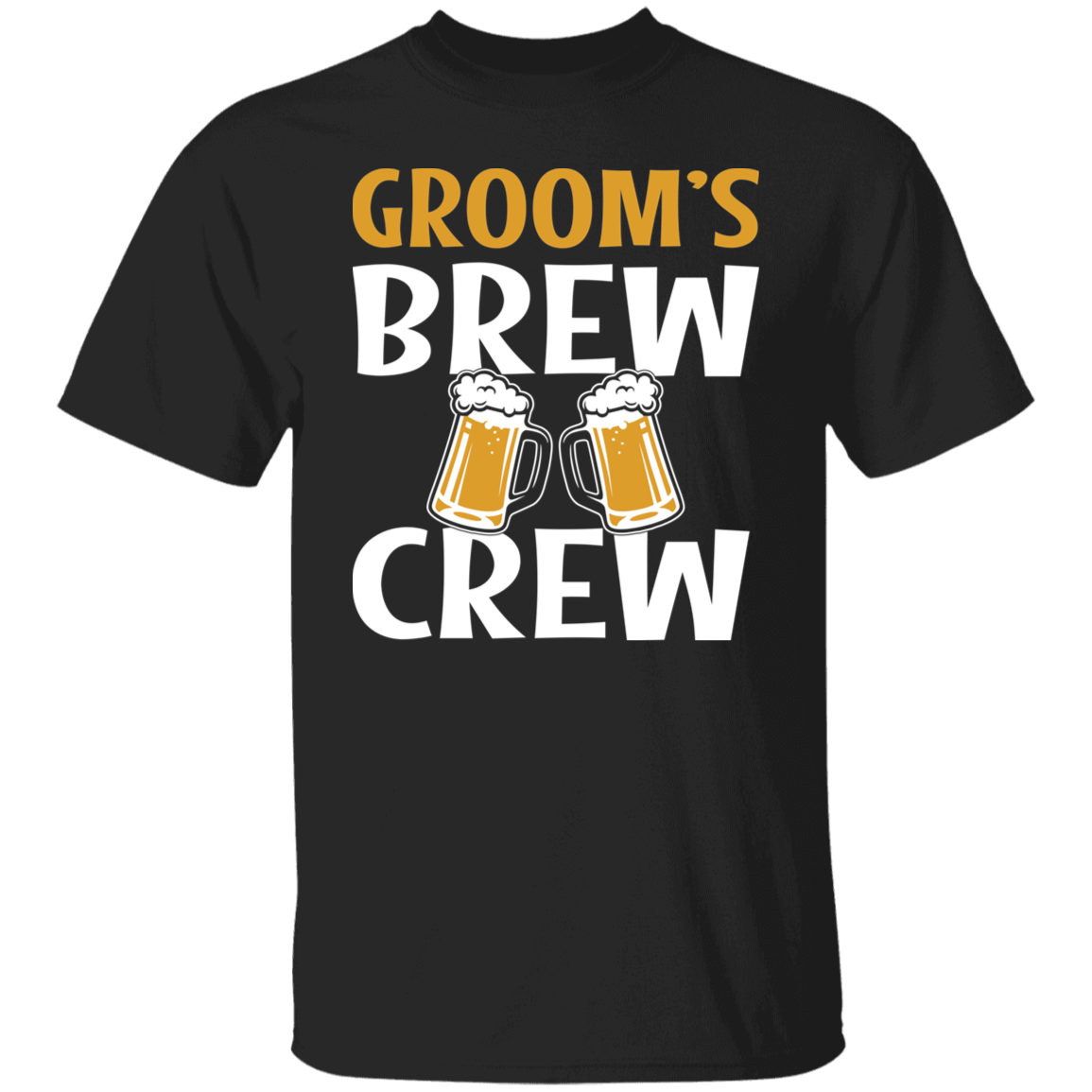 Bachelor Party Groom's Brew Crew Funny T-Shirt