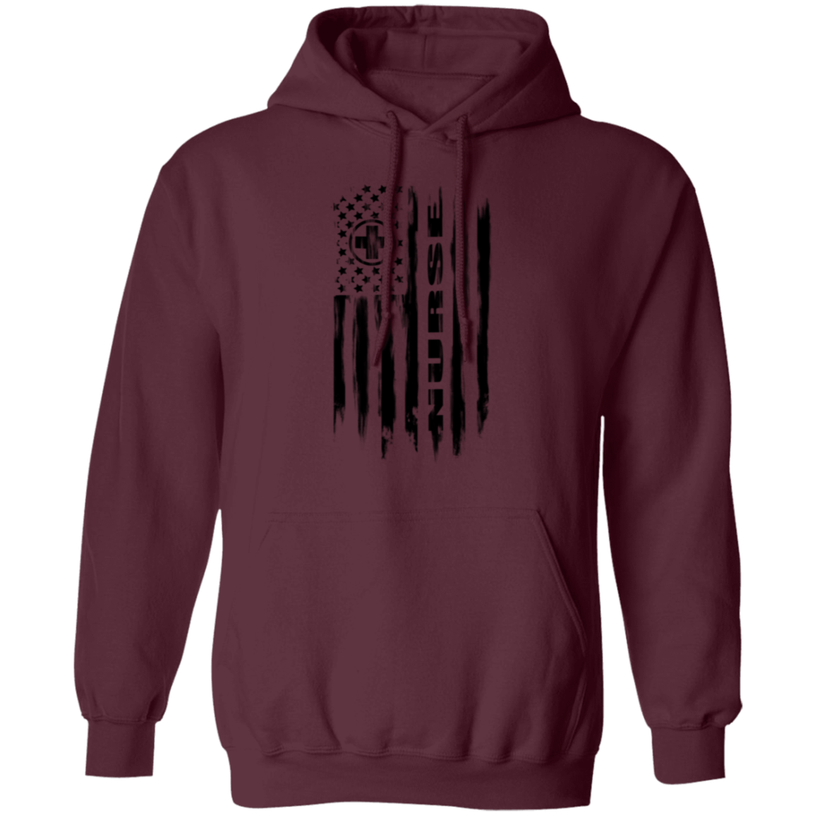 Nurse Hospital RN Nursing Medical American Flag Pullover Hoodie