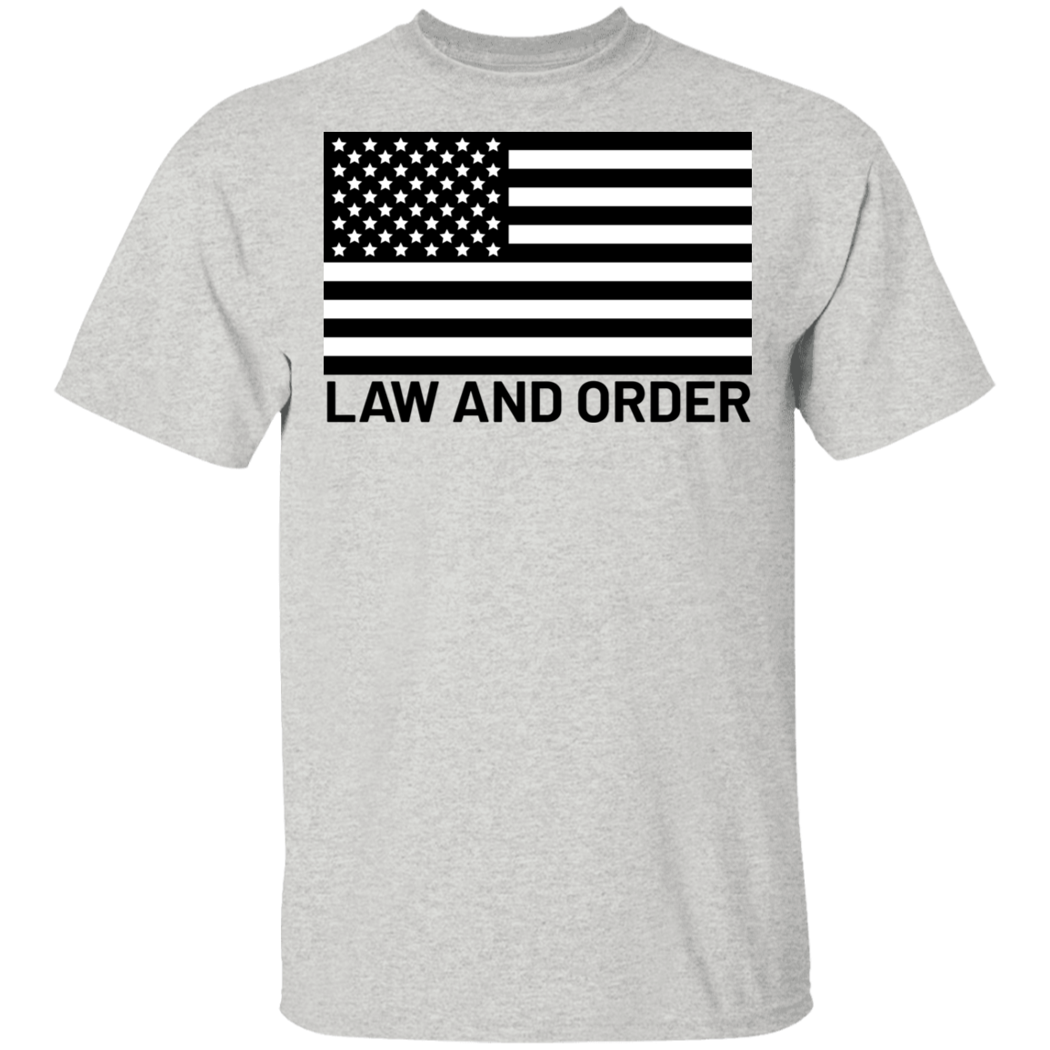 Law and Order American Flag Patriot T-Shirt
