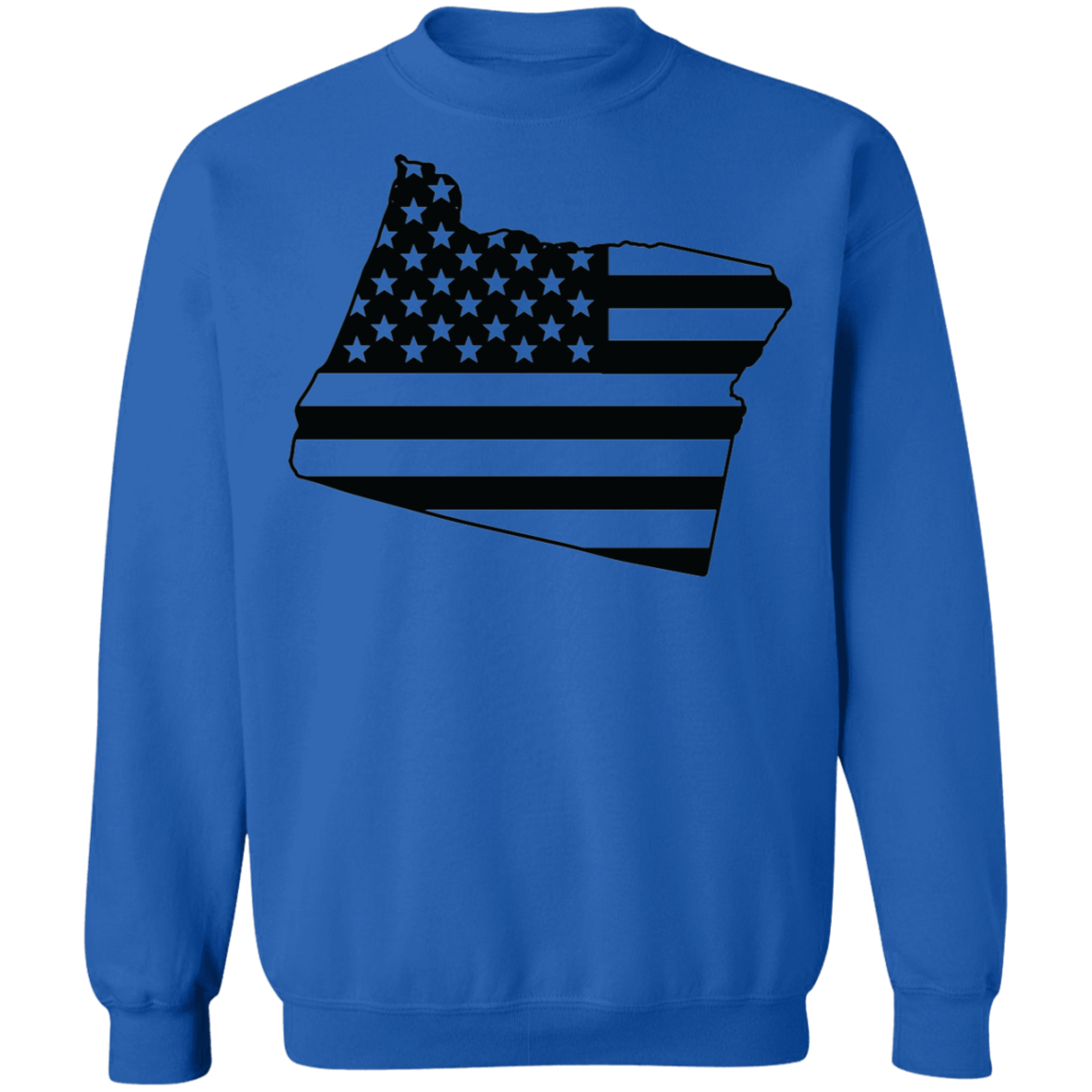 Oregon State American Flag USA Crewneck Sweatshirt