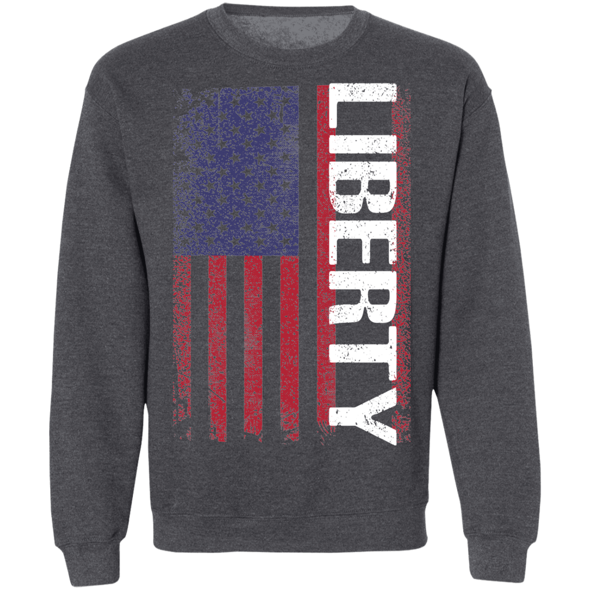 Liberty American Flag USA Crewneck Sweatshirt