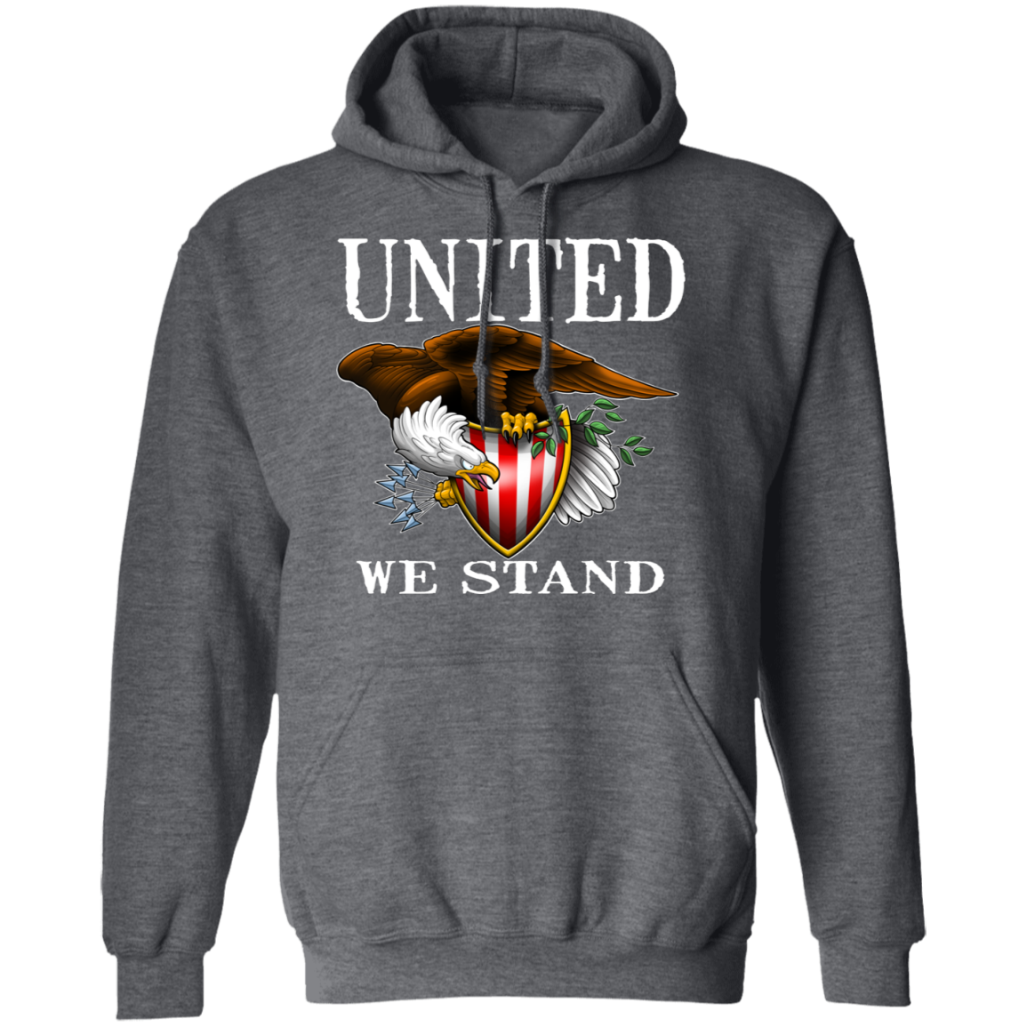 United We Stand Bald Eagle Pullover Hoodie