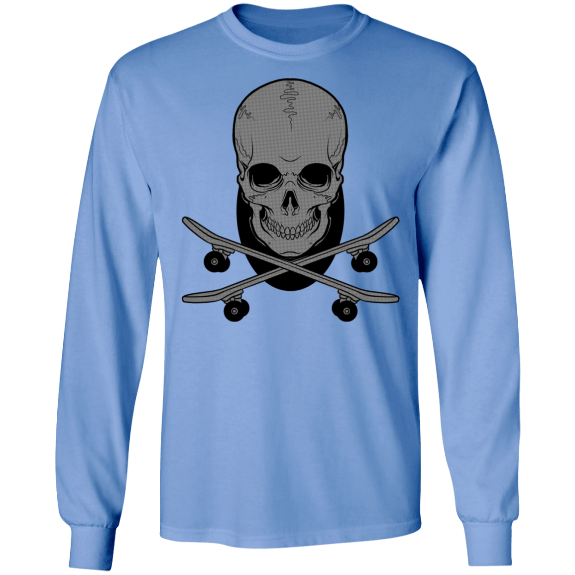 Skull Skateboarding Long Sleeve T-Shirt
