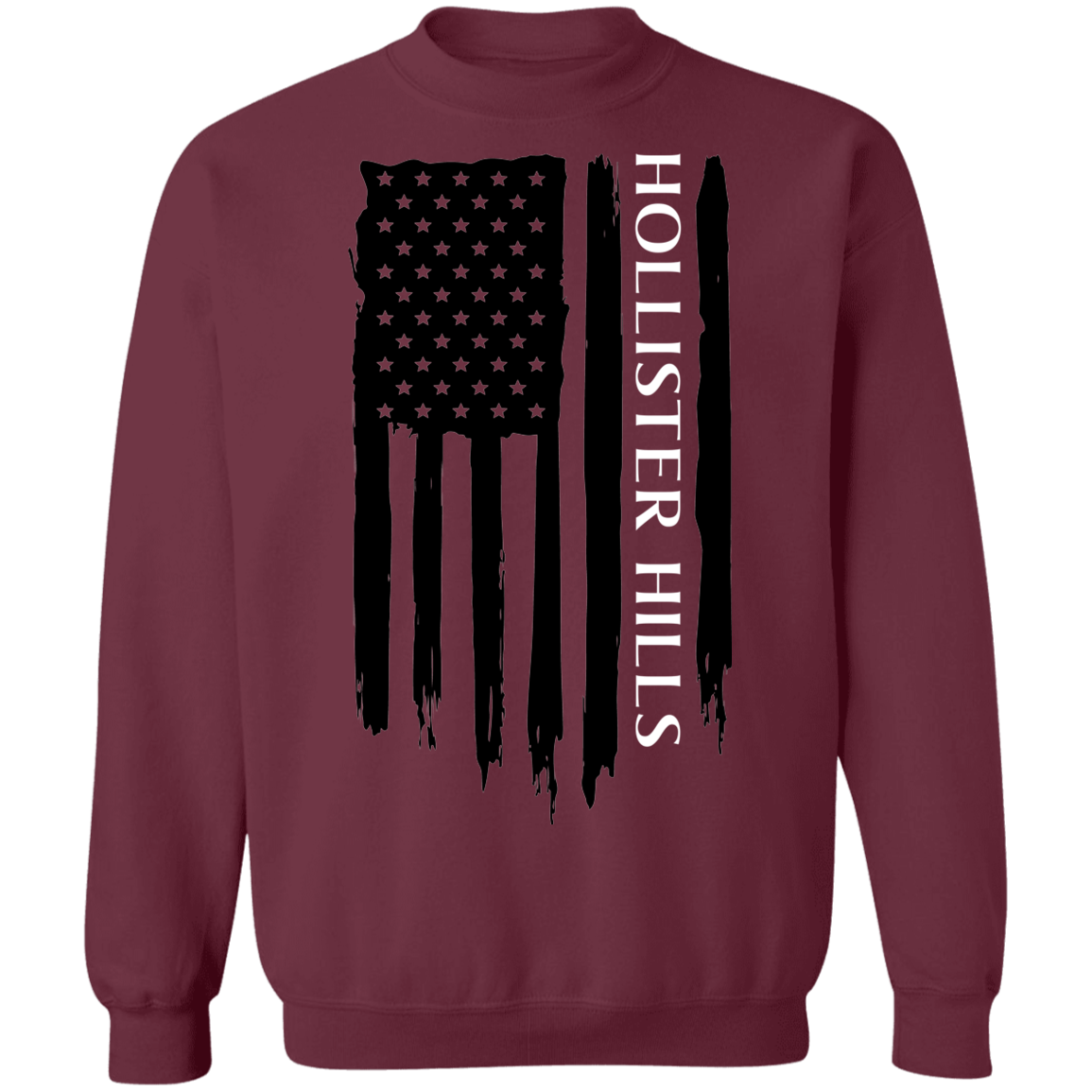 Hollister Hills American Flag Crewneck Sweatshirt