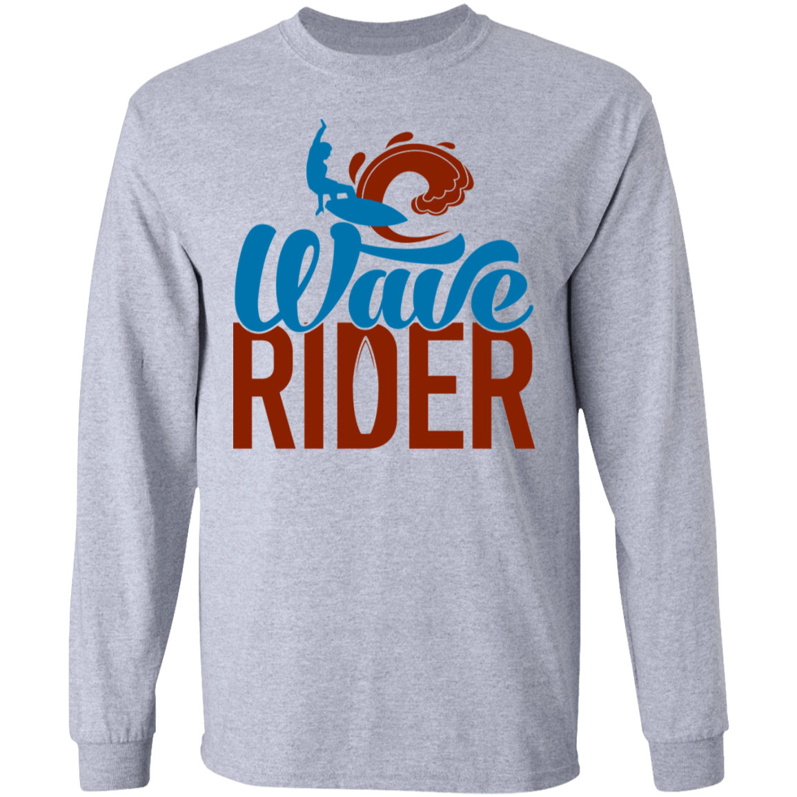 Wave Rider Surfing Long Sleeve T-Shirt