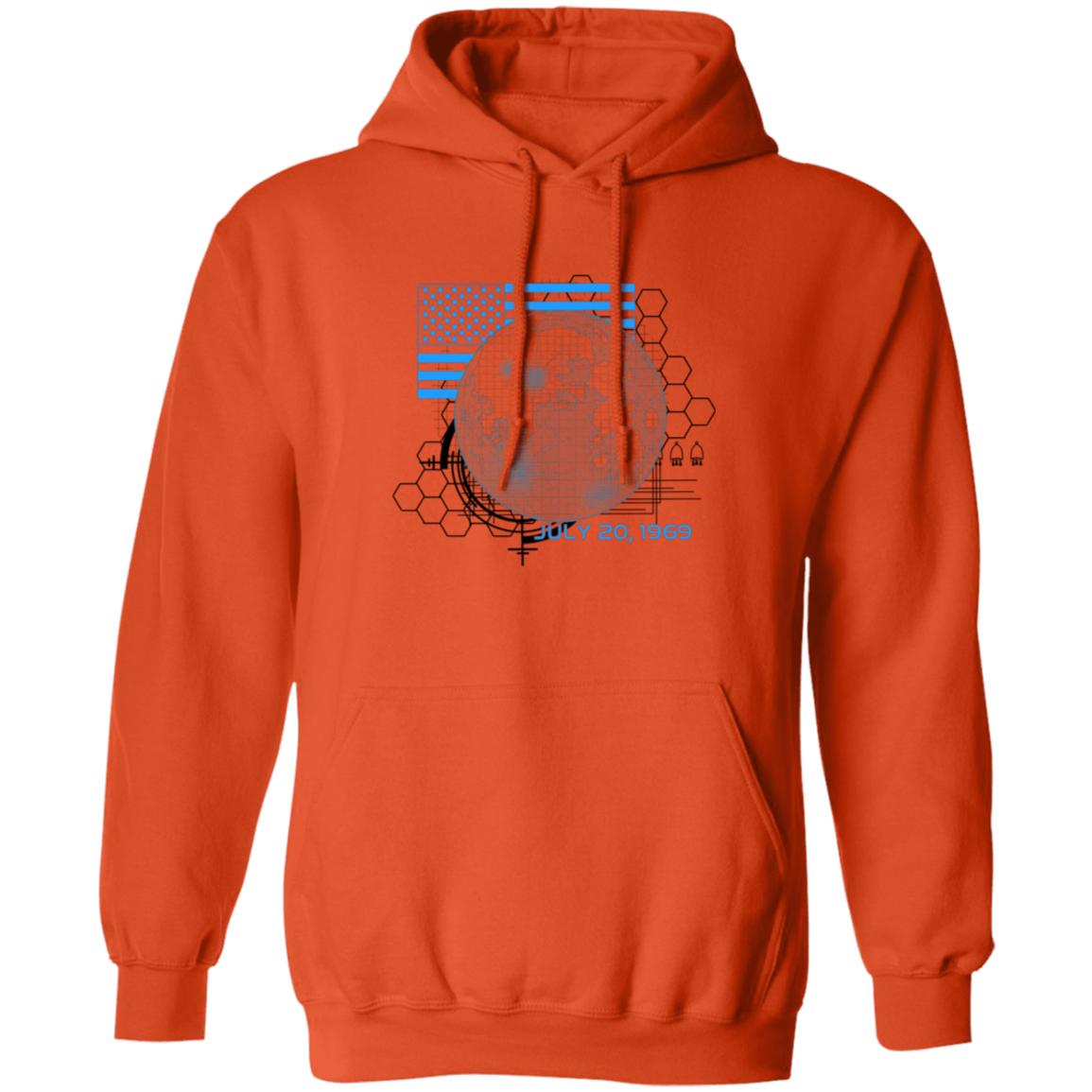 American 1969 Moon Landing Armstrong Pullover Hoodie