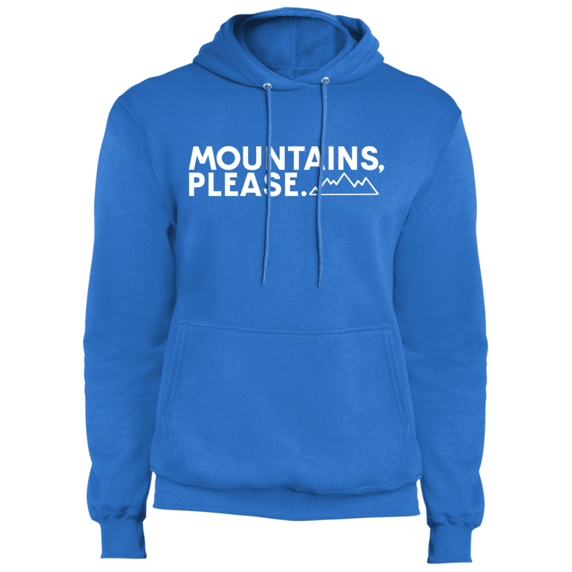 Mountains, Please. Hiking Mountains Nature Pullover Hoodie