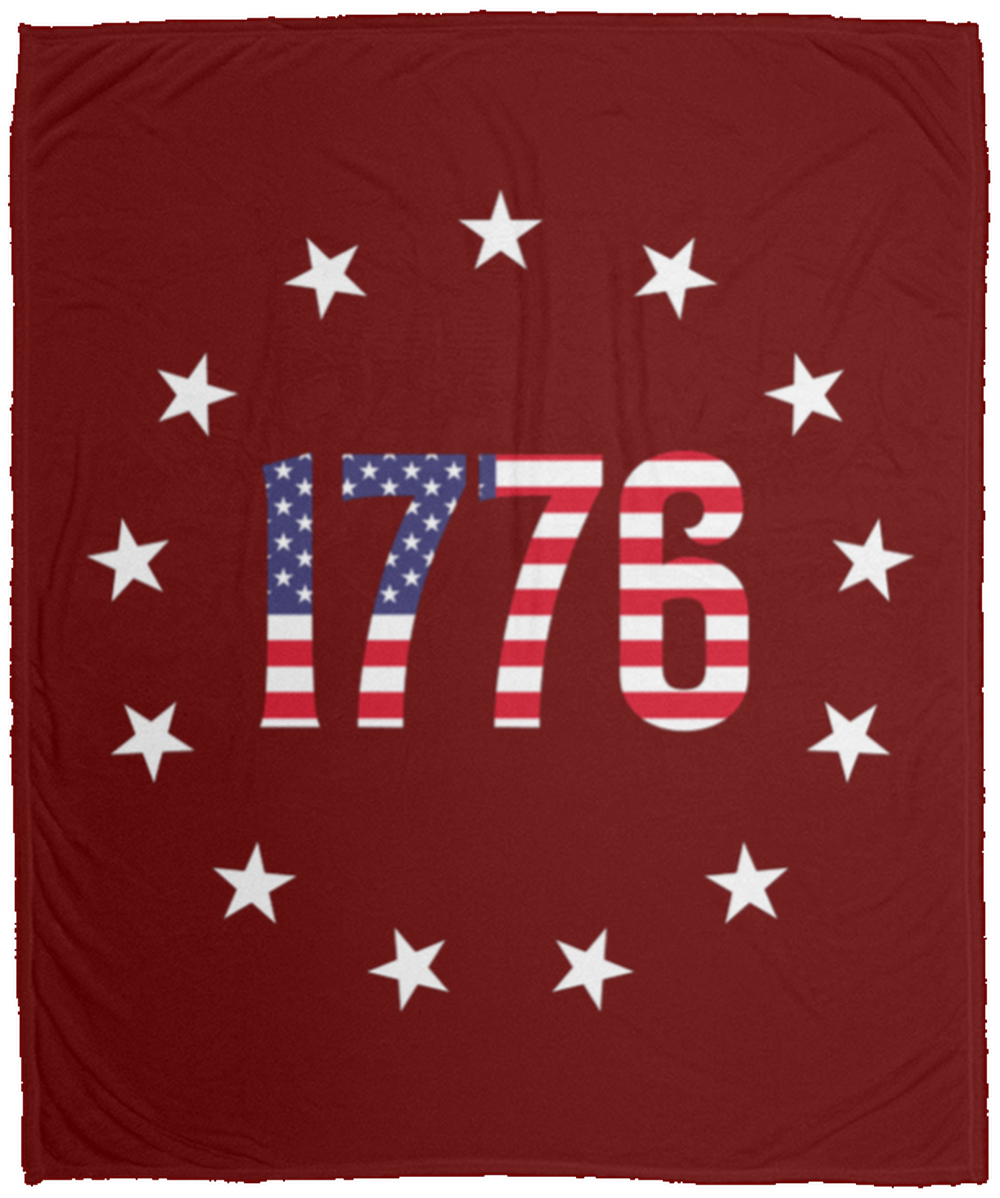 1776 Betsy Ross American Flag Fleece Blanket - 50x60
