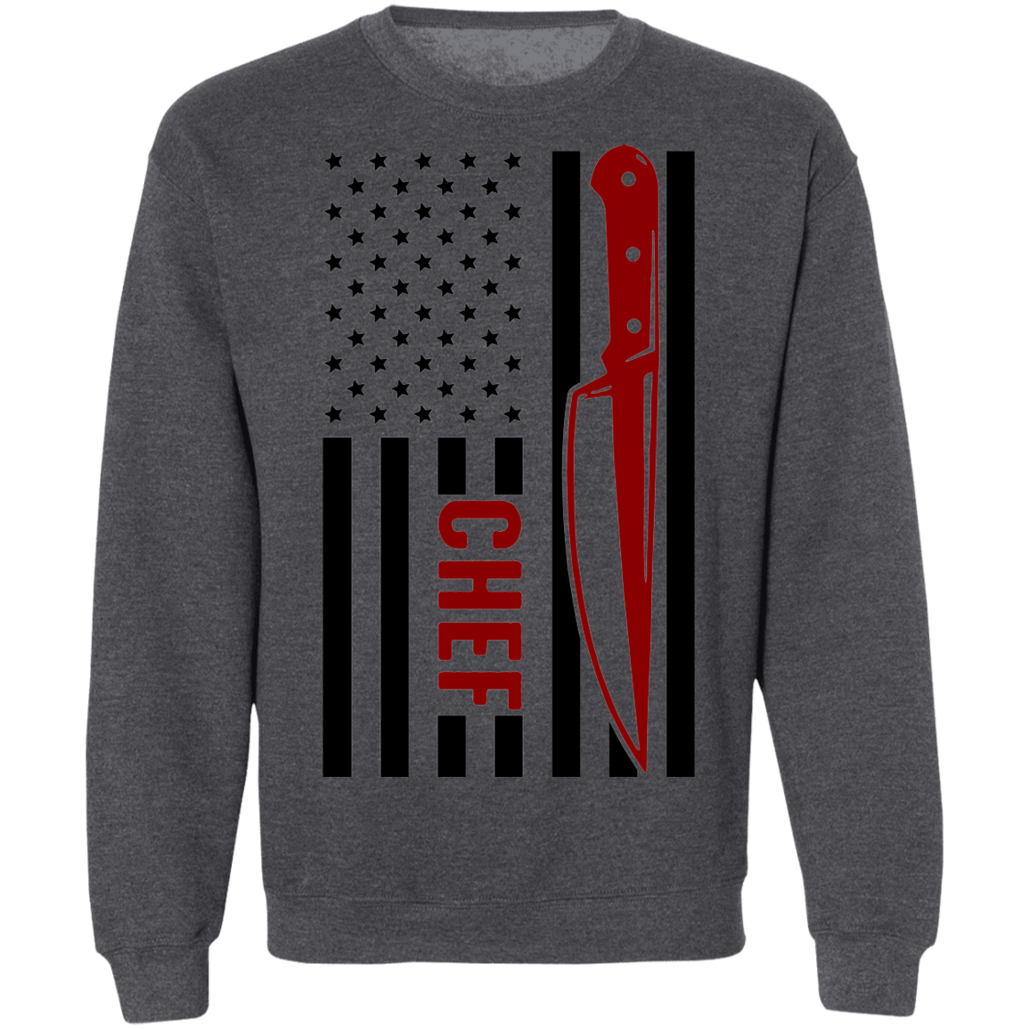 Chef American Flag Cooking Crewneck Sweatshirt