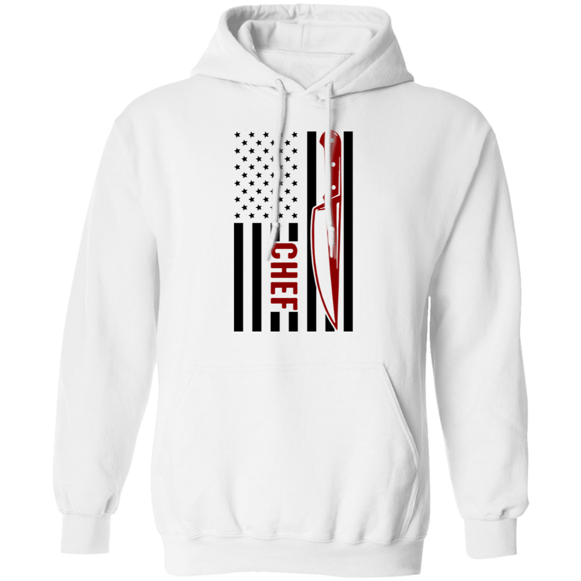 Chef American Flag Cooking Pullover Hoodie
