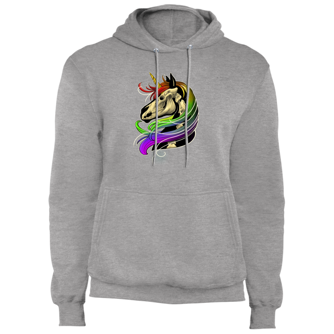 Rainbow Skeleton Unicorn Pullover Hoodie
