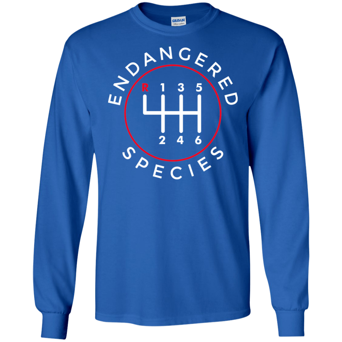 Endangered Species Manual Shift Stick Long Sleeve T-Shirt