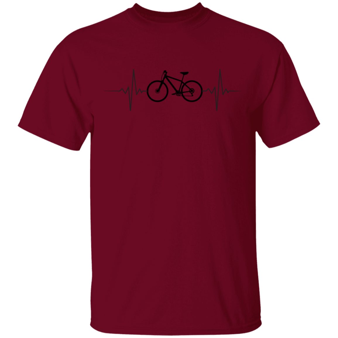 Mountain Biking Biker Heartbeat T-Shirt